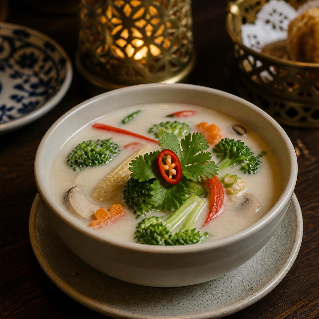 Coconut vegetable soup